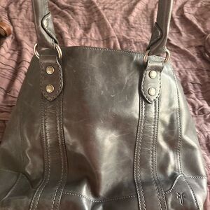 Frye Gray Leather Women's Bag
